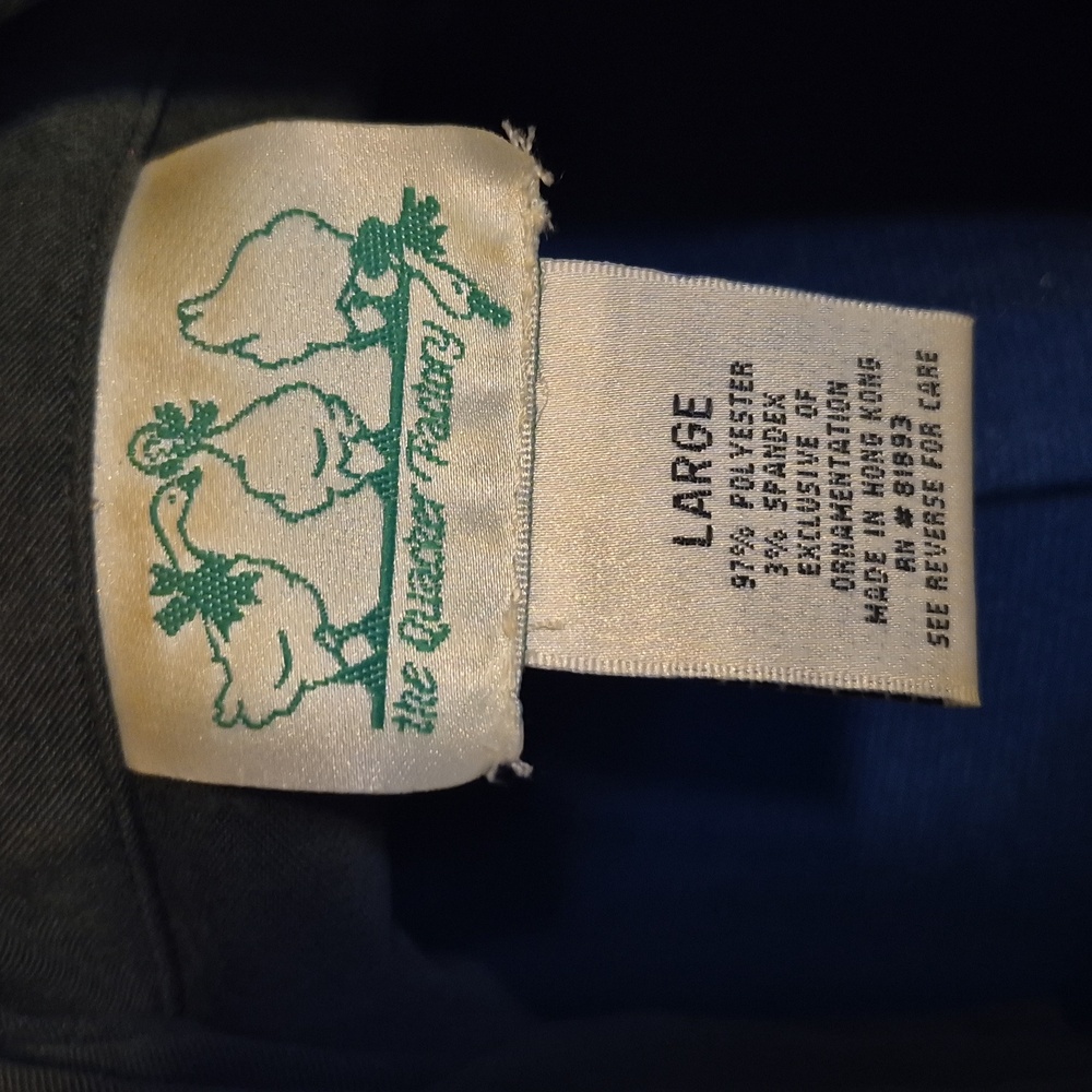 Quacker Factory Vintage Green Faux Suede Embroidered Giraffe Motif.(#1824) Sz.L. - Picture 5 of 15